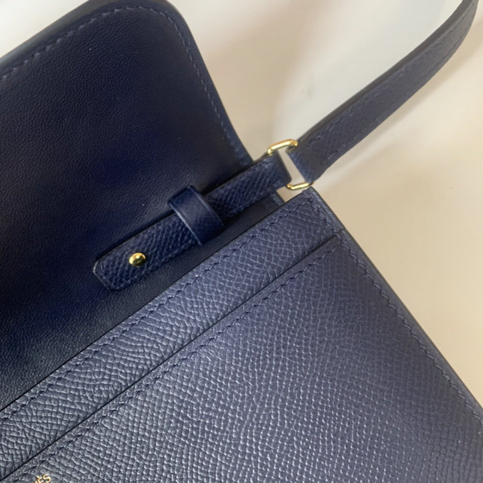 Hermes Constance Long To Go Wallet Blue HCG201