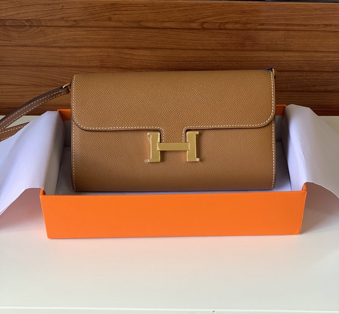 Hermes Constance Long To Go Wallet Brown HCG201