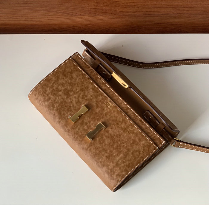 Hermes Constance Long To Go Wallet Brown HCG201