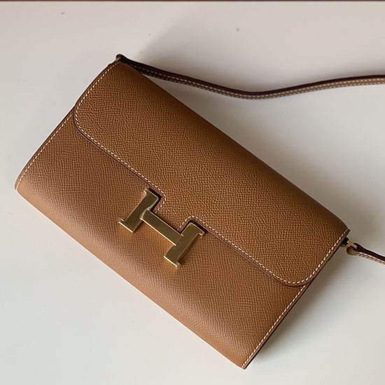 Hermes Constance Long To Go Wallet Brown HCG201