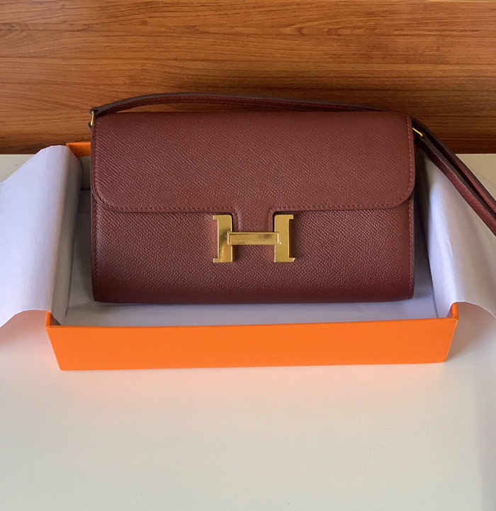 Hermes Constance Long To Go Wallet Burgundy HCG201