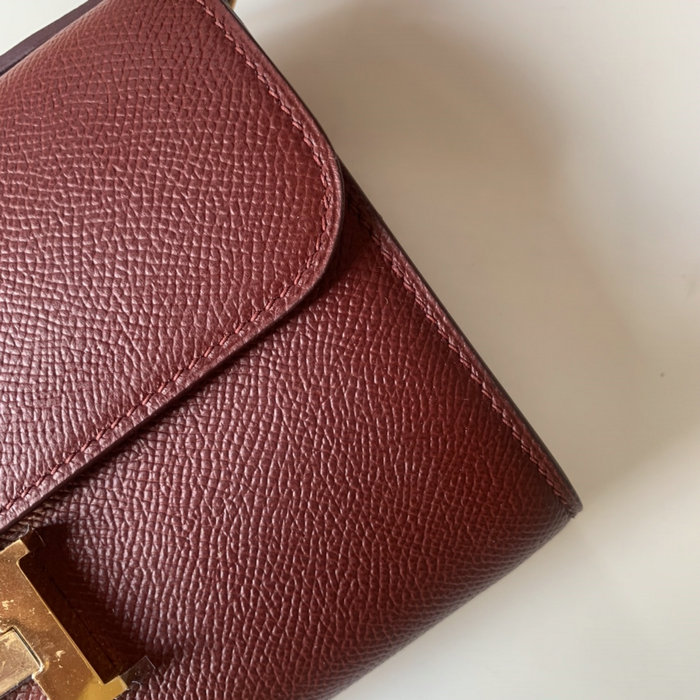 Hermes Constance Long To Go Wallet Burgundy HCG201