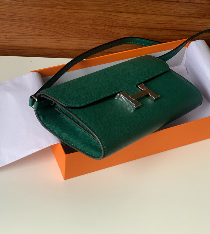 Hermes Constance Long To Go Wallet Green HCG201