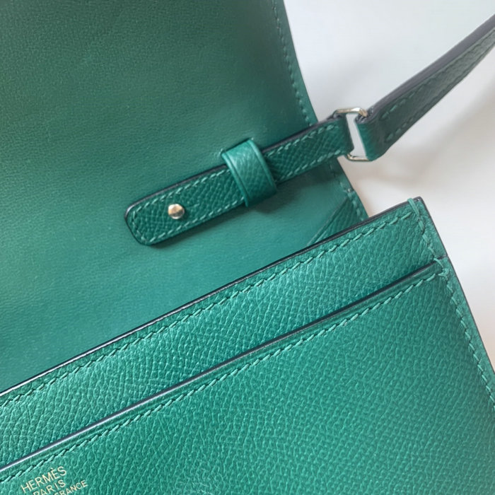 Hermes Constance Long To Go Wallet Green HCG201