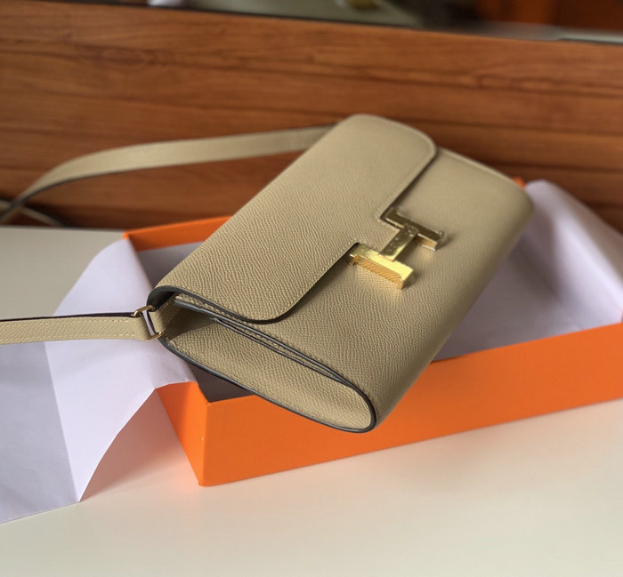 Hermes Constance Long To Go Wallet Light Grey HCG201