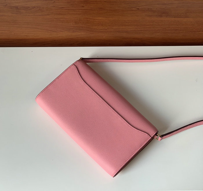 Hermes Constance Long To Go Wallet Pink HCG201