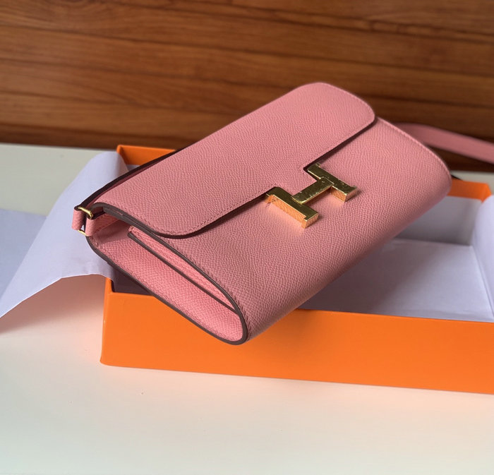 Hermes Constance Long To Go Wallet Pink HCG201