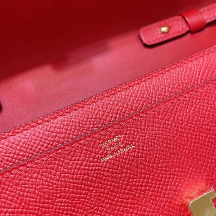 Hermes Constance Long To Go Wallet Red HCG201