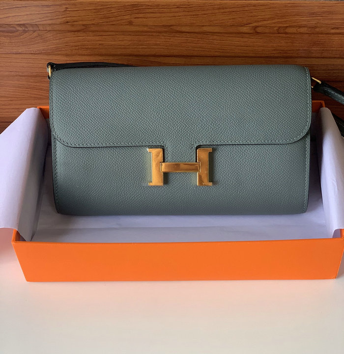 Hermes Constance Long To Go Wallet Vert Amande HCG201