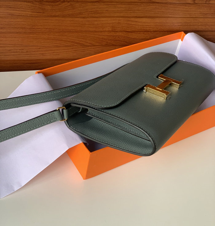 Hermes Constance Long To Go Wallet Vert Amande HCG201