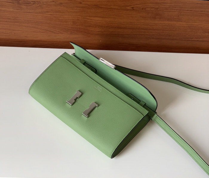 Hermes Constance Long To Go Wallet Vert Criquet HCG201