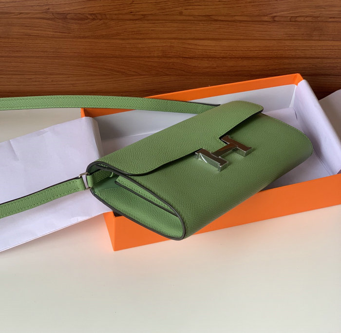 Hermes Constance Long To Go Wallet Vert Criquet HCG201