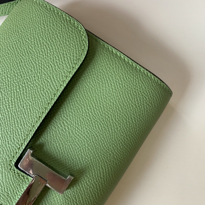 Hermes Constance Long To Go Wallet Vert Criquet HCG201