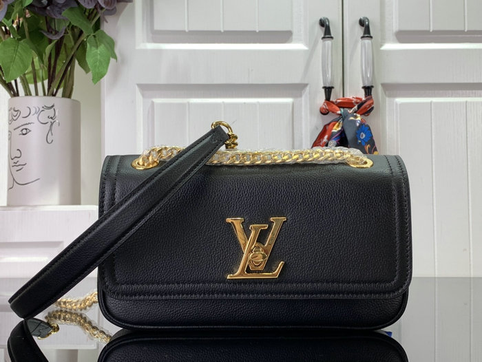 Louis Vuitton LockMe Chain Bag East West Black M22303