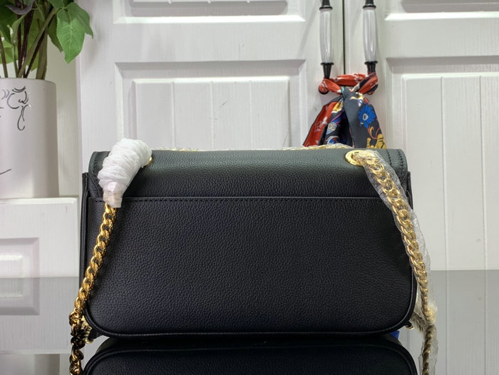 Louis Vuitton LockMe Chain Bag East West Black M22303