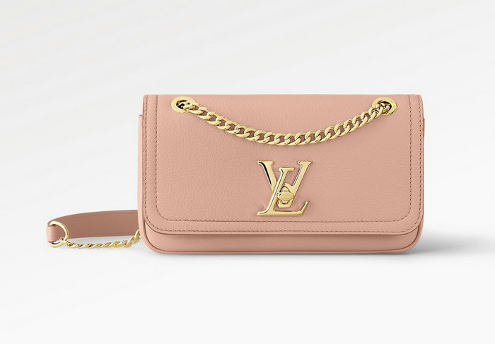 Louis Vuitton LockMe Chain Bag East West Pink M22303