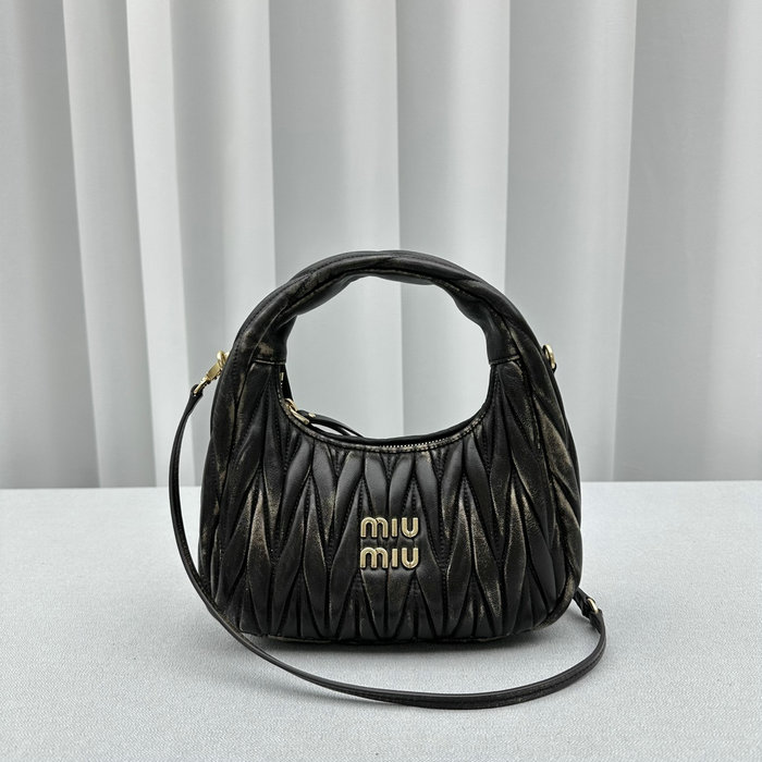 Miu Miu Wander Hobo Bag Black M5518