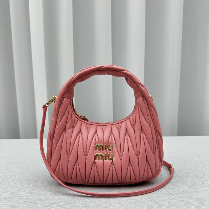 Miu Miu Wander Hobo Bag Peach M5518