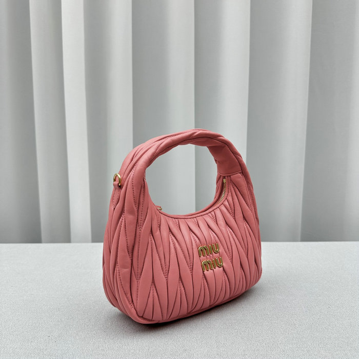 Miu Miu Wander Hobo Bag Peach M5518