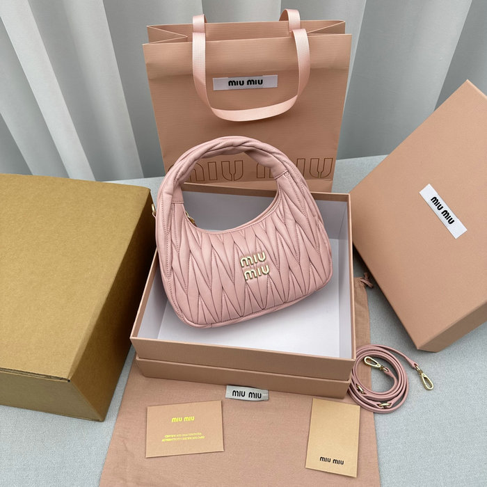 Miu Miu Wander Hobo Bag Pink M5518