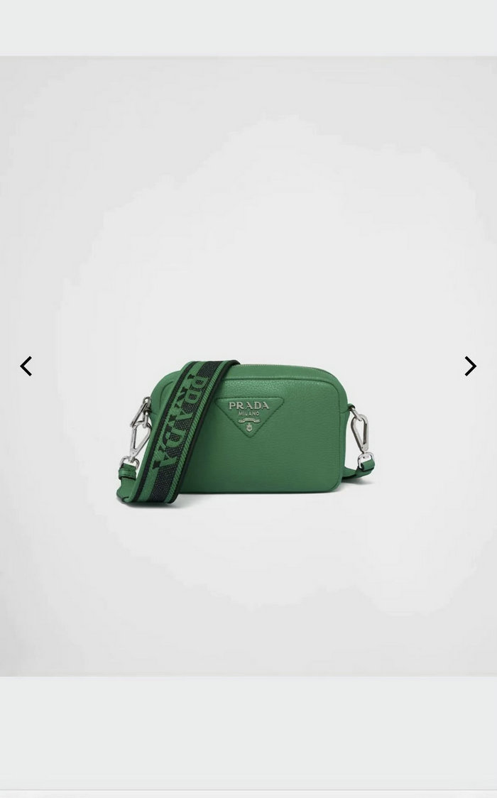 Prada Calfskin Shoulder Bag Green 1BH192