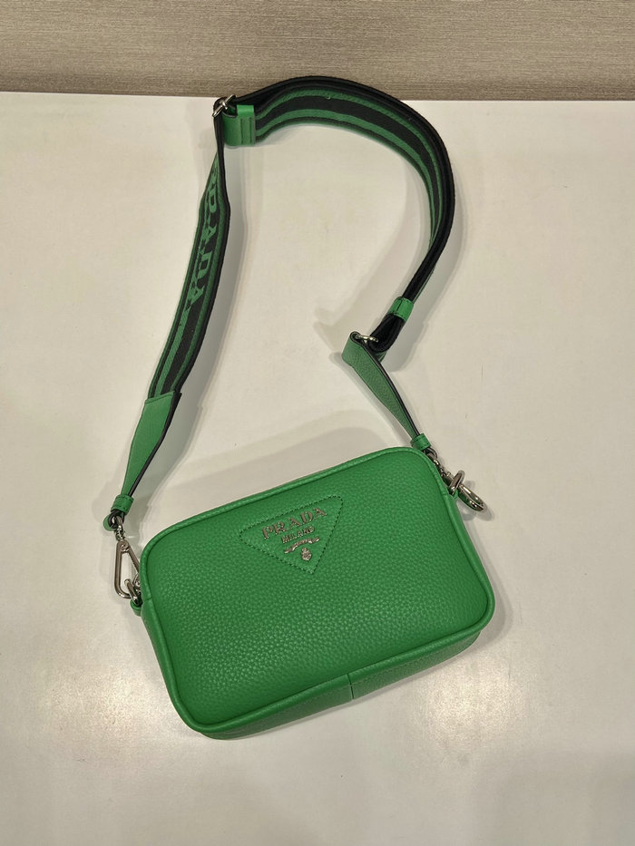 Prada Calfskin Shoulder Bag Green 1BH192