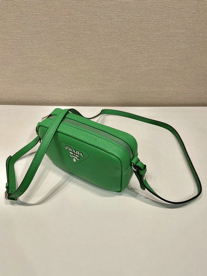 Prada Calfskin Shoulder Bag Green 1BH192