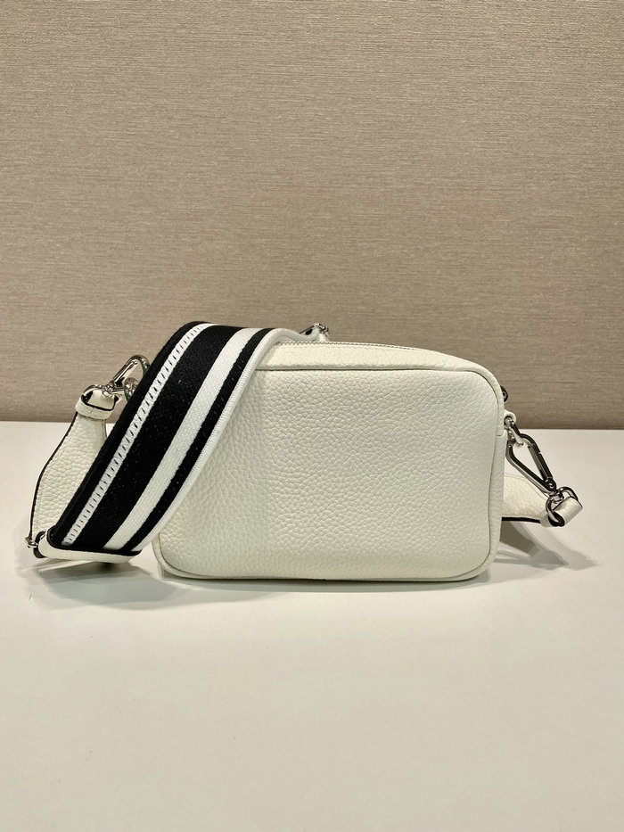 Prada Calfskin Shoulder Bag White 1BH192