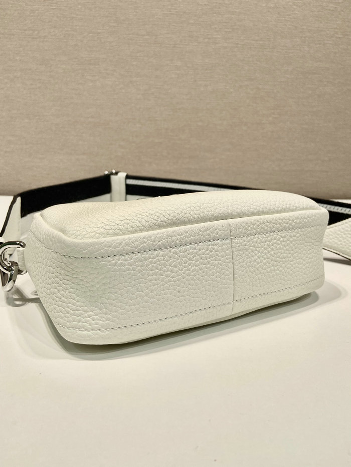 Prada Calfskin Shoulder Bag White 1BH192