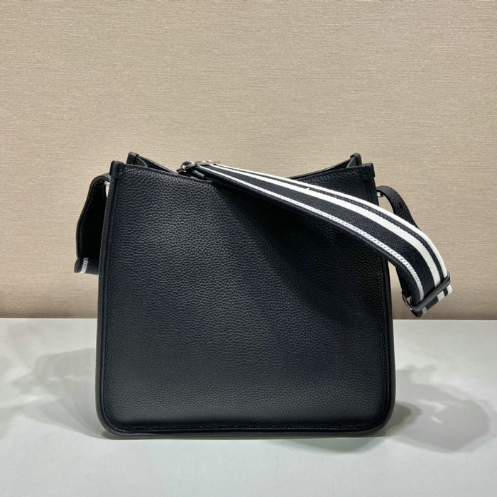 Prada Leather Shoulder Bag Black 1BC073