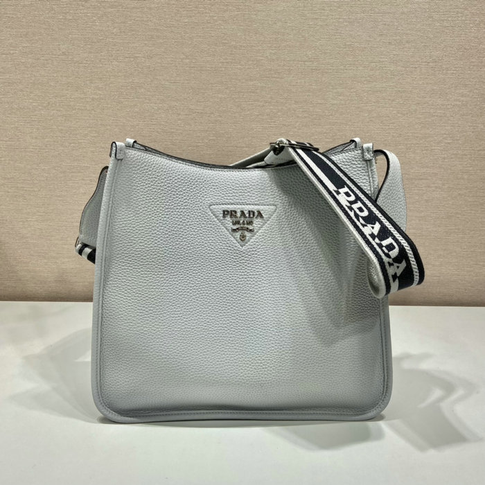 Prada Leather Shoulder Bag Blue 1BC073