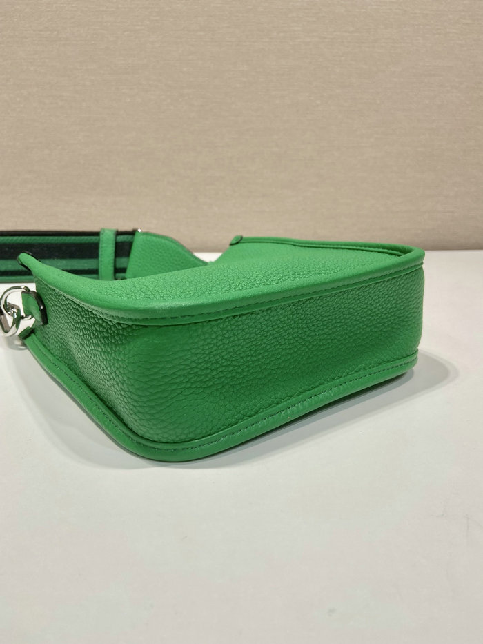 Prada Leather Shoulder Bag Green 1BC073