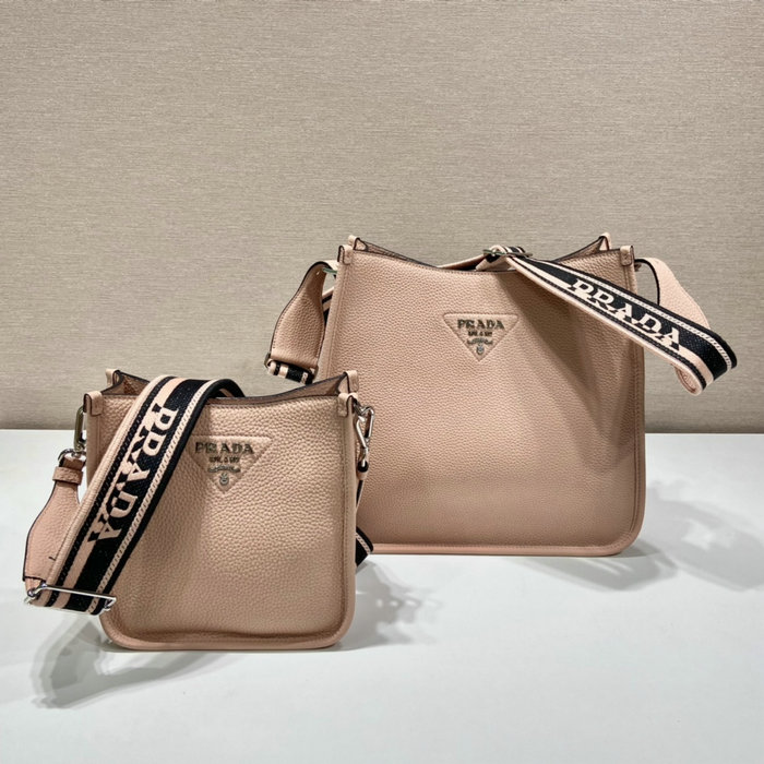 Prada Leather Shoulder Bag Pink 1BC073