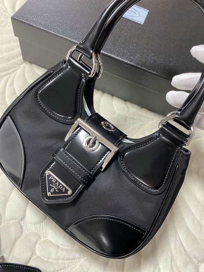 Prada Moon Re-Nylon and leather bag 1BA381