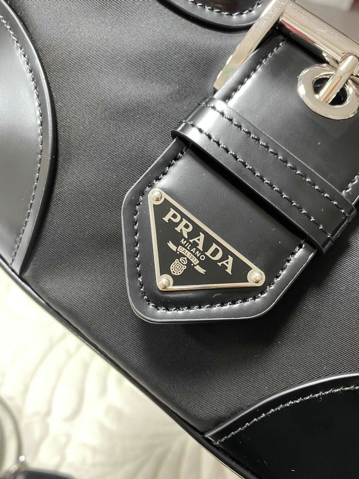 Prada Moon Re-Nylon and leather bag 1BA381