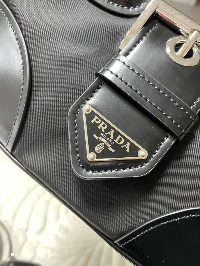 Prada Moon Re-Nylon and leather bag 1BA381