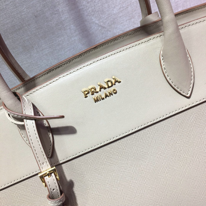 Prada Saffiano leather Tote Bag Beige lBA046