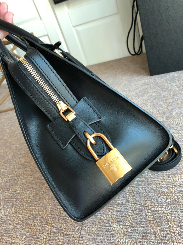 Prada Saffiano leather Tote Bag Black lBA046