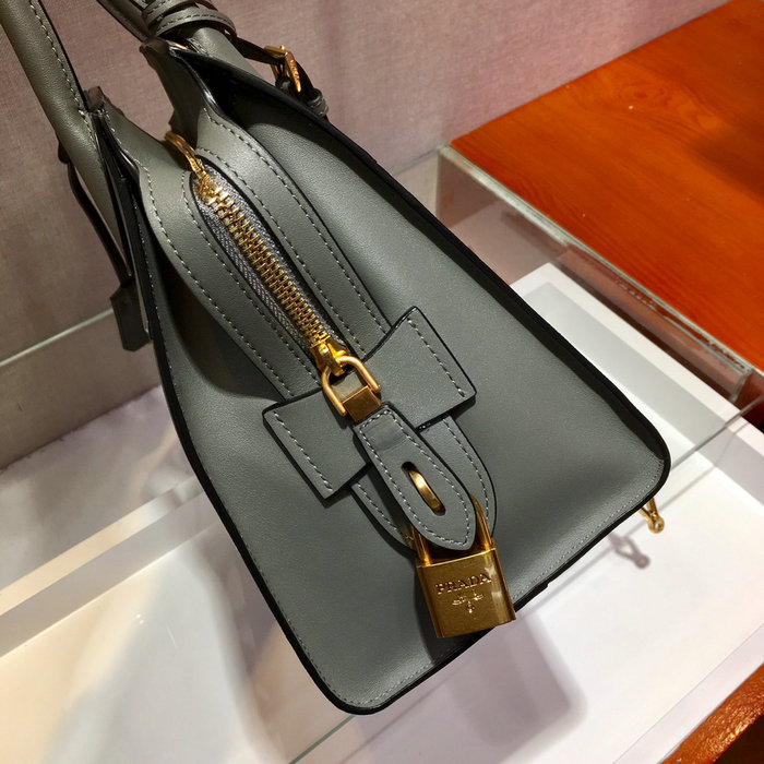 Prada Saffiano leather Tote Bag Grey lBA046