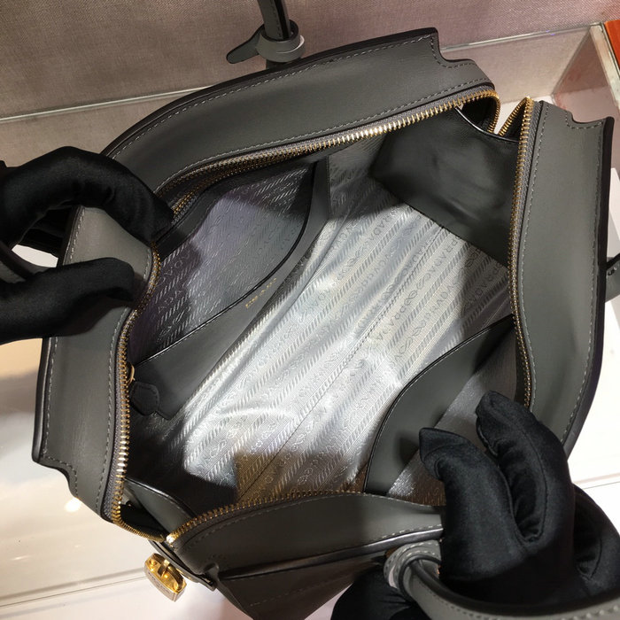 Prada Saffiano leather Tote Bag Grey lBA046