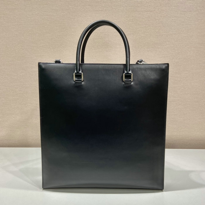 Prada Smooth Leather Tote Bag Black 2VG084