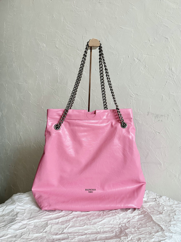 Balenciaga Crush Medium Tote Bag Pink B742941