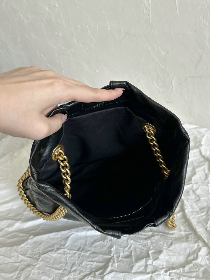 Balenciaga Crush Small Tote Bag Black B742942