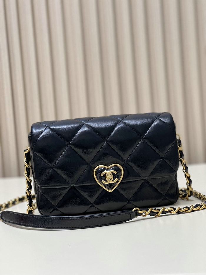 Chanel Lambskin Small Flap Bag Black AS3986