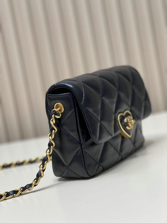 Chanel Lambskin Small Flap Bag Black AS3986