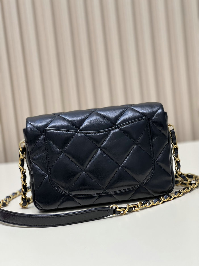 Chanel Lambskin Small Flap Bag Black AS3986