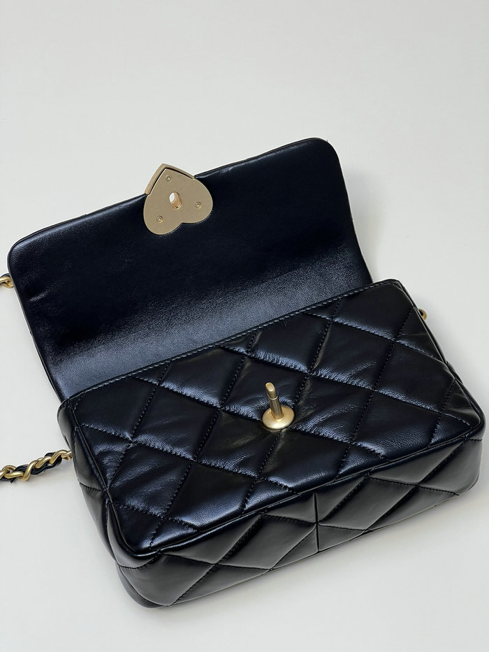 Chanel Lambskin Small Flap Bag Black AS3986