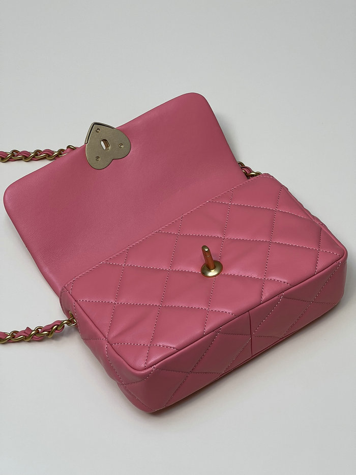 Chanel Lambskin Small Flap Bag Pink AS3986