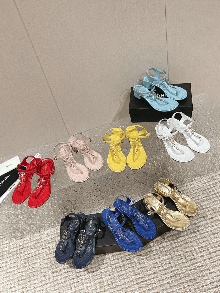 Chanel Mid Heel Sandals SYC050501