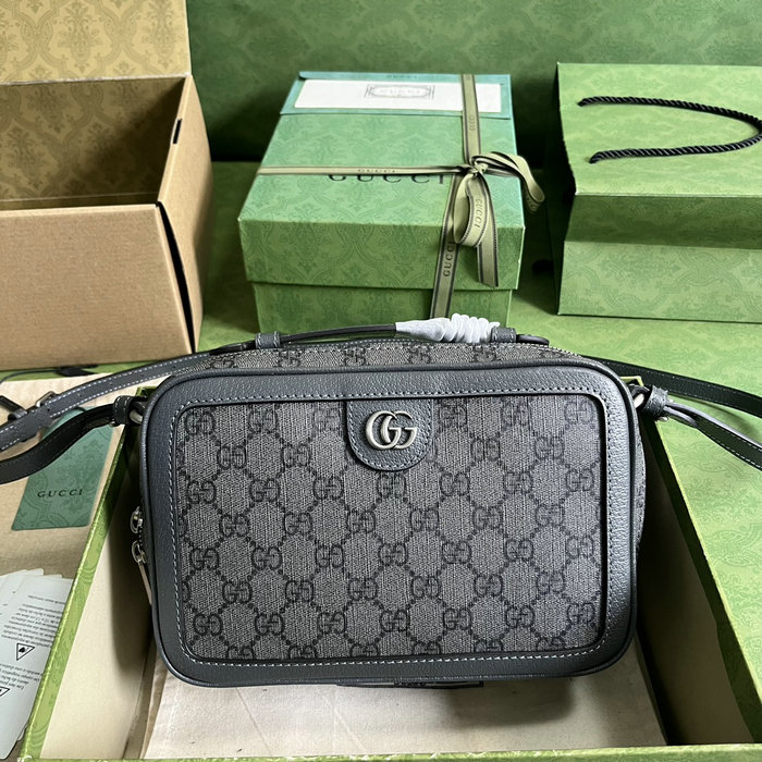 Gucci Ophidia small shoulder bag with Web Grey 739392